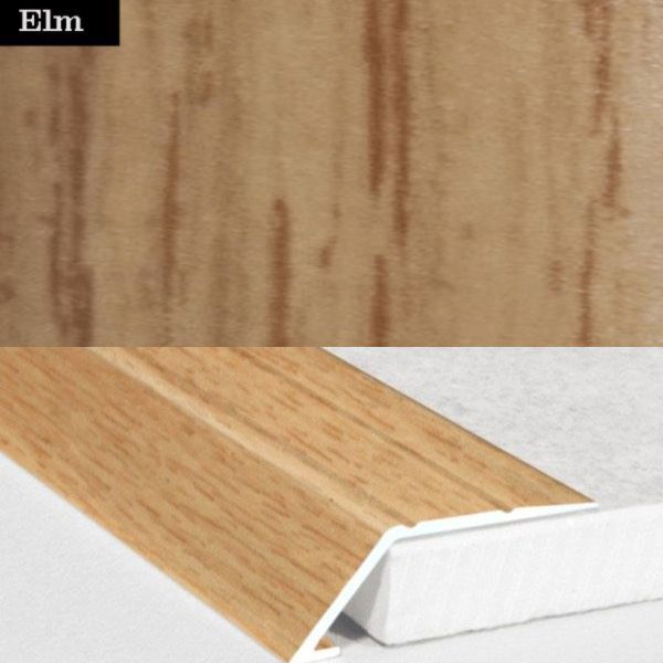 31mm Wood Finish Wide Aluminium Door Threshold Ramp Self Adhesive
