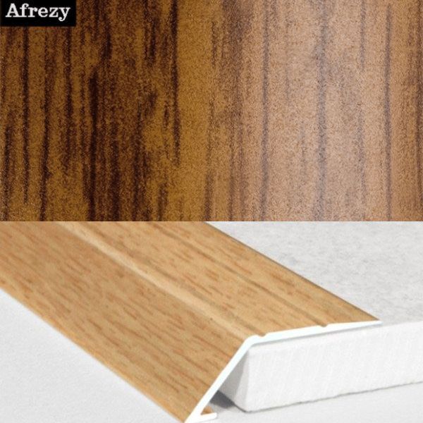 31mm Wood Finish Wide Aluminium Door Threshold Ramp Self Adhesive