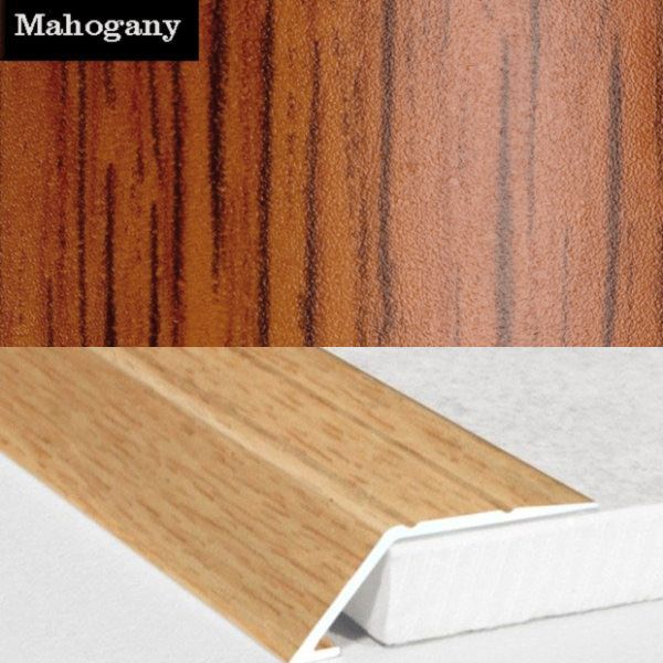 31mm Wood Finish Wide Aluminium Door Threshold Ramp Self Adhesive