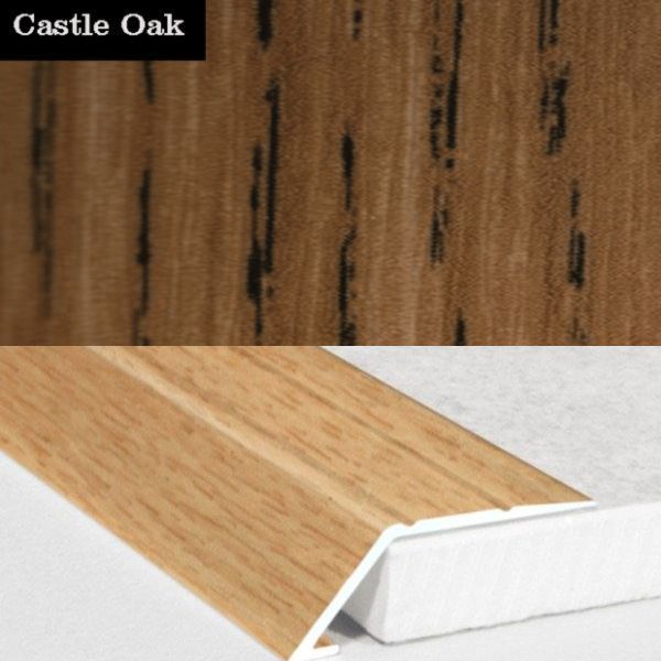 31mm Wood Finish Wide Aluminium Door Threshold Ramp Self Adhesive