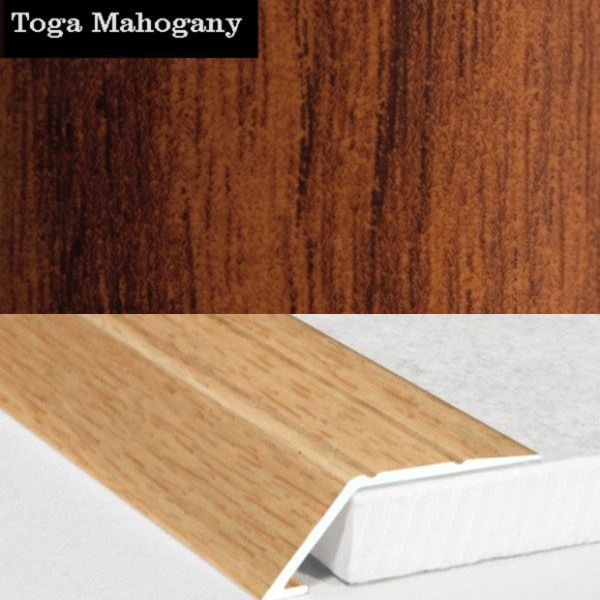 31mm Wood Finish Wide Aluminium Door Threshold Ramp Self Adhesive