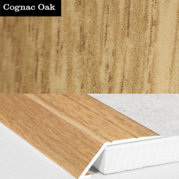 31mm Wood Finish Wide Aluminium Door Threshold Ramp Self Adhesive