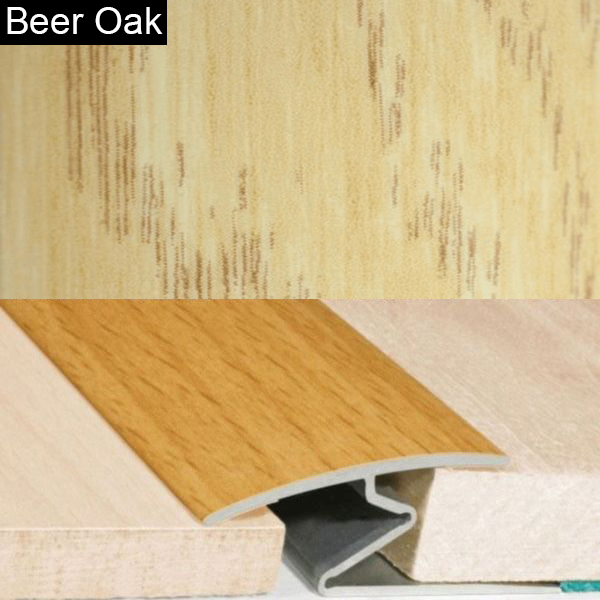 32mm Wood Finish Door Thresholds for Vinyl, Carpet, Laminate, and Wood Floors