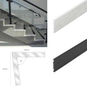  350mm Rakeback Landing Trim & Pre-Formed for Stair Edge Protection