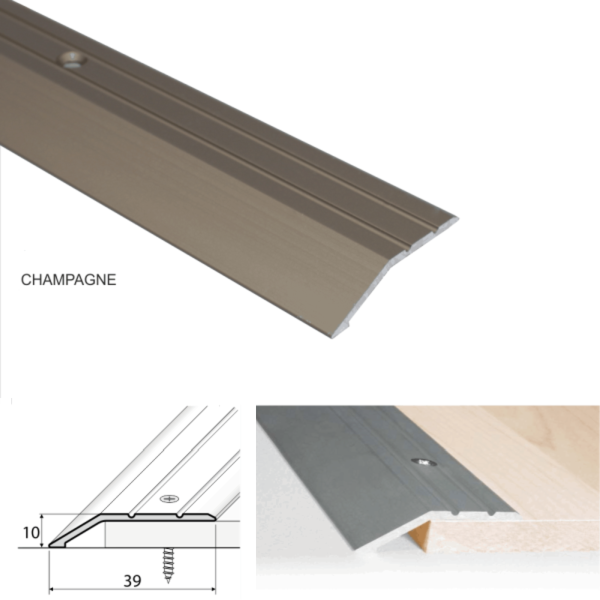40mm Aluminium Ramp for Carpet Door Thresholds