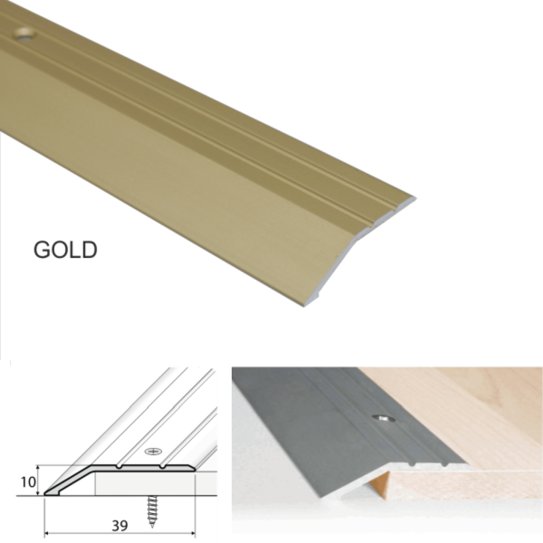 40mm Aluminium Ramp for Carpet Door Thresholds