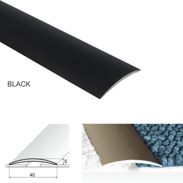 Self Adhesive 40mm Wide Aluminium Door Thresholds For Joining Wooden Or Carpet Floors