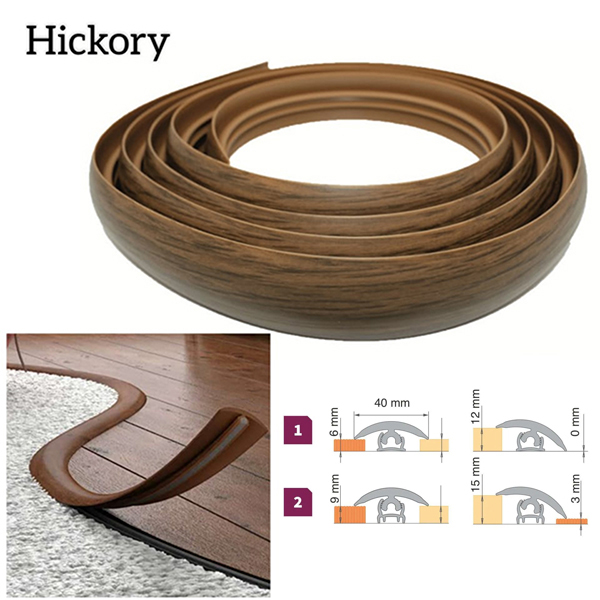 40mm PVC Flexible Transition Flooring Door Threshold Profile 