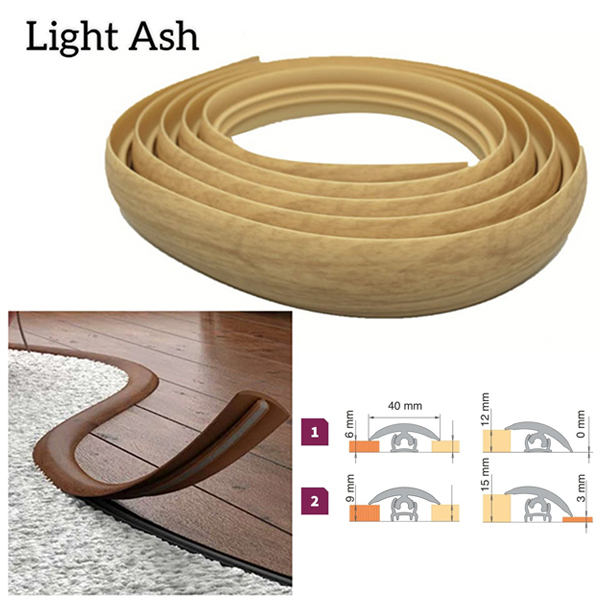 40mm PVC Flexible Transition Flooring Door Threshold Profile 