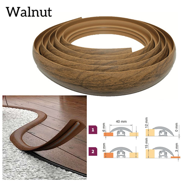 40mm PVC Flexible Transition Flooring Door Threshold Profile 