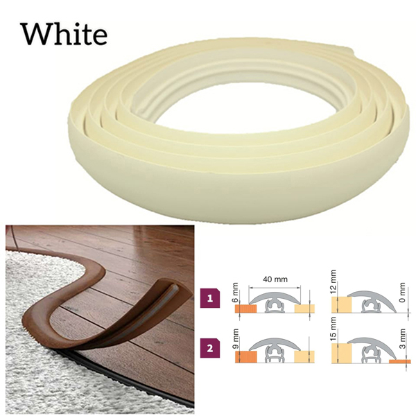 40mm PVC Flexible Transition Flooring Door Threshold Profile 
