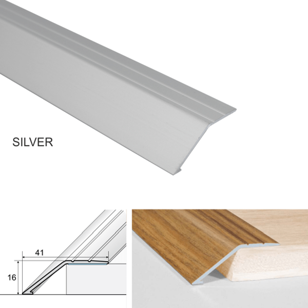 41mm Anodized Aluminium Screwfix Door Threshold Ramp Profile