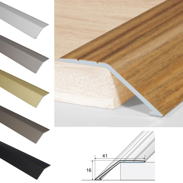 41mm Anodized Aluminium Screwfix Door Threshold Ramp Profile
