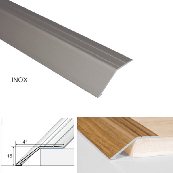  Anti-Slip Aluminium Self Adhesive 41mm Door Thresholds Ramp 