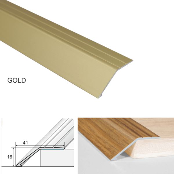  Anti-Slip Aluminium Self Adhesive 41mm Door Thresholds Ramp 