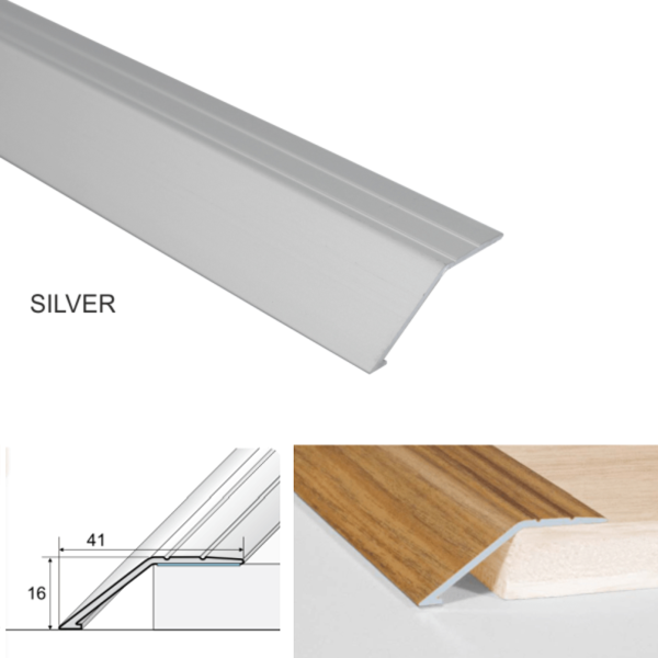  Anti-Slip Aluminium Self Adhesive 41mm Door Thresholds Ramp 