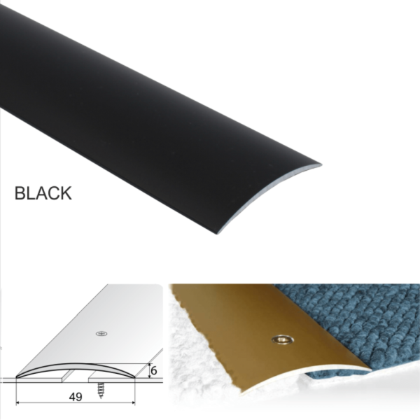 49mm Aluminium Door Floor Trim for Wood and Carpet Floor Connections