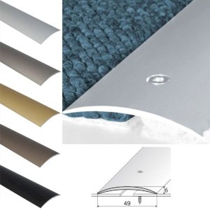 49mm Aluminium Door Floor Trim for Wood and Carpet Floor Connections
