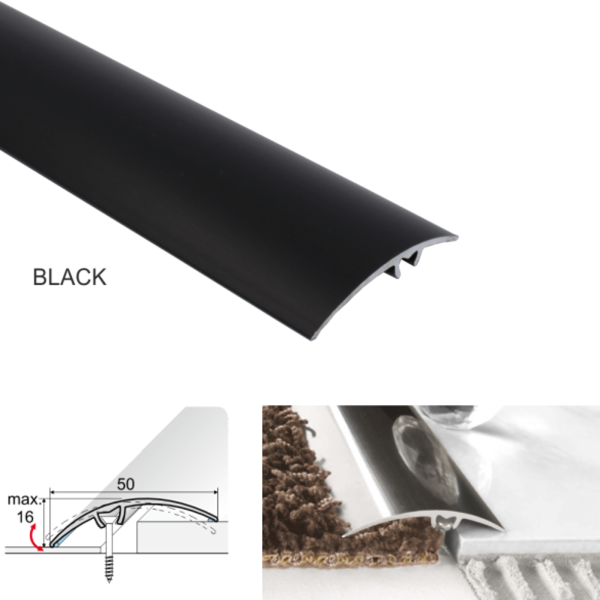 50mm Aluminium Door Threshold Trim for Carpet Flooring