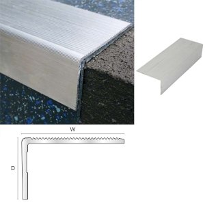 Anti Slip 50mm x 30mm x 2.7m Retro Fit Strong Stair Nosing 