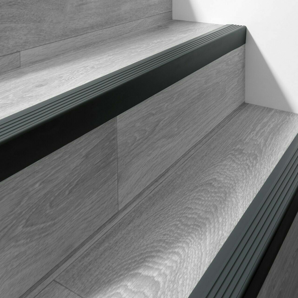 52mm x 40mm Bullnose Stair Nosing PVC Rubber Angle Step Edge