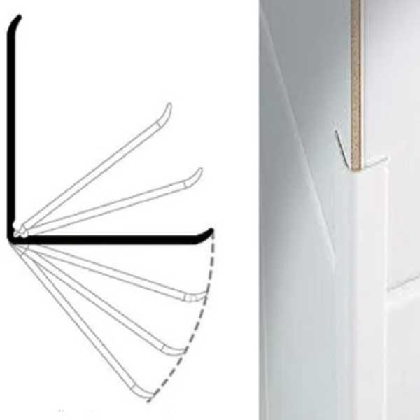 5m UPVC White Flexible Covering Angle Corner Trim