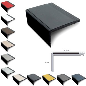 60.4mm x 32mm Non Slip Heavy Duty PVC Hard Nose Stair Nosing