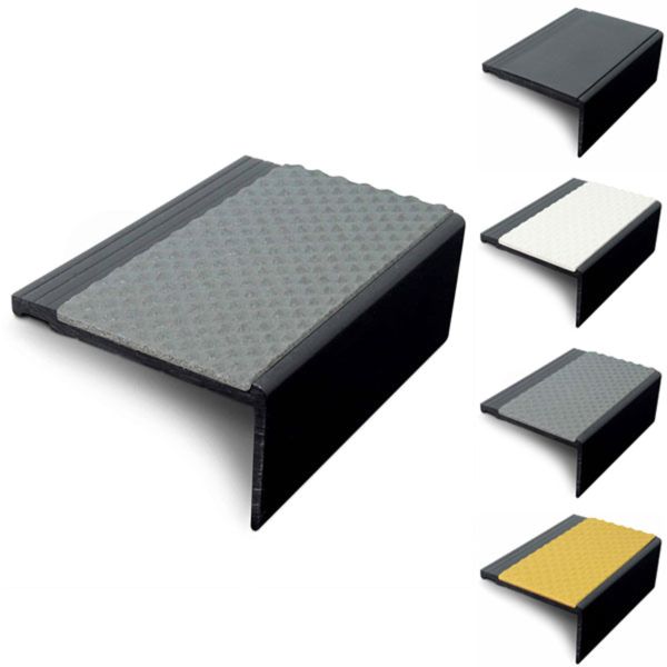 Tredsafe Hard Nose Stair Nosing 60mm x 32mm with PVC Insert
