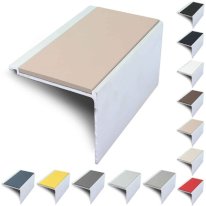 60mm x 55mm Commercial Non Slip Stair Nosing With PVC Insert for Edge Protection
