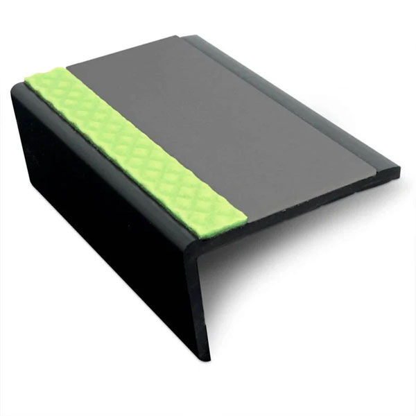 62.5mm x 35mm Aluminator Slimline PVC Non Slip Stair Nosing