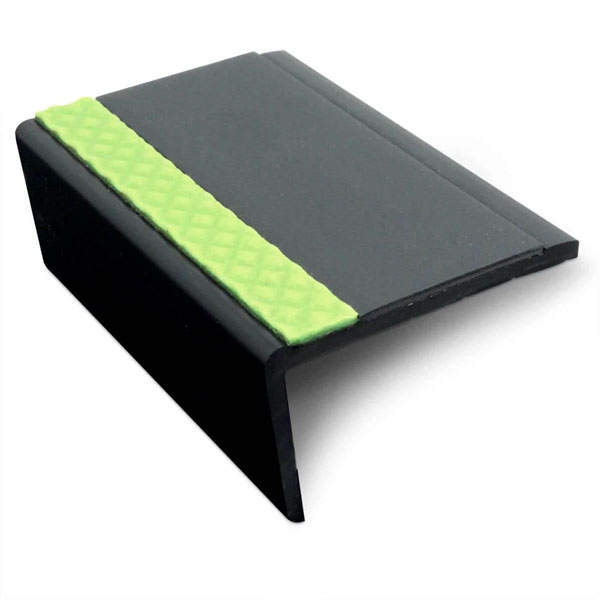 62.5mm x 35mm Aluminator Slimline PVC Non Slip Stair Nosing