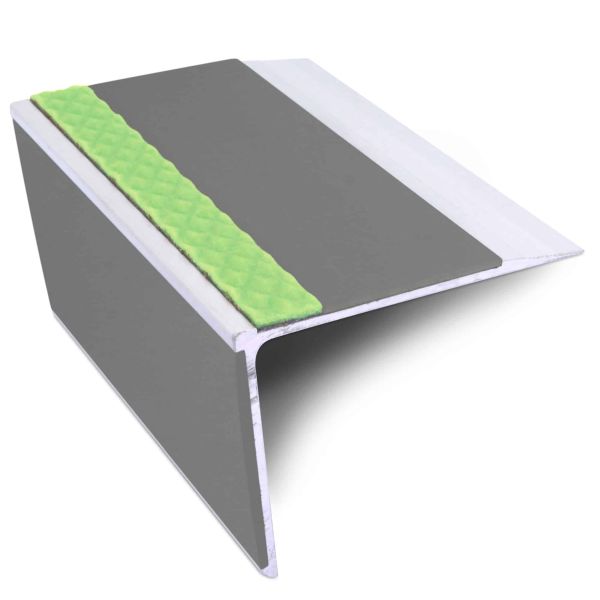 Aluminator Tredsafe Stair Nosing Edge 75mm x 58mm  Trim With PVC Insert DDA Compliant
