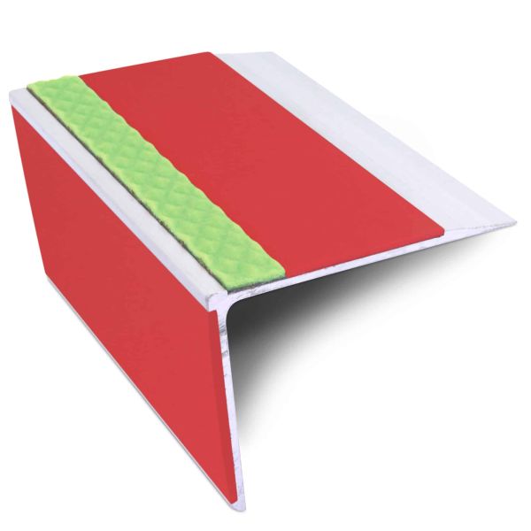 Aluminator Tredsafe Stair Nosing Edge 75mm x 58mm  Trim With PVC Insert DDA Compliant