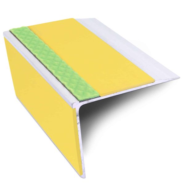 Aluminator Tredsafe Stair Nosing Edge 75mm x 58mm  Trim With PVC Insert DDA Compliant