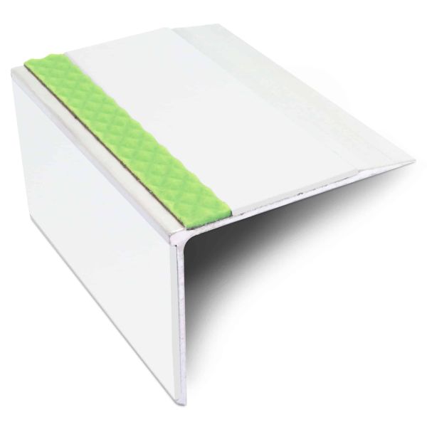 Aluminator Tredsafe Stair Nosing Edge 75mm x 58mm  Trim With PVC Insert DDA Compliant