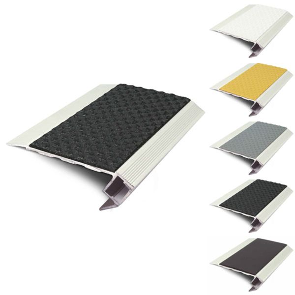 76.5mm x 26mm Treadlite Tredsafe Stair Nosing Vision Light With PVC Insert