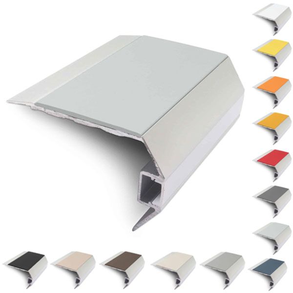 Commercial 77.5mm x 48.5mm Treadlite Stair Nosing Vision Light With PVC Insert