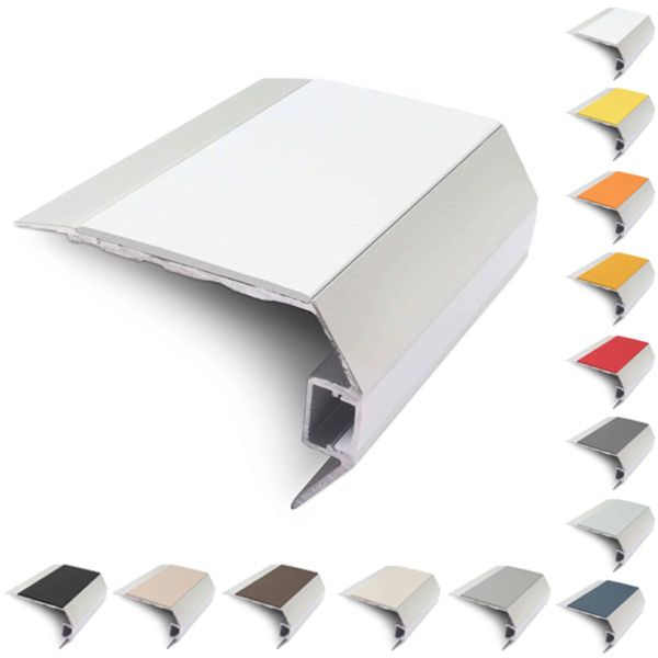 Commercial 77.5mm x 48.5mm Treadlite Stair Nosing Vision Light With PVC Insert