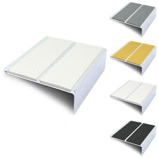 Commercial 91mm x 32mm Tredsafe Stair Nosing With Non Slip PVC Insert