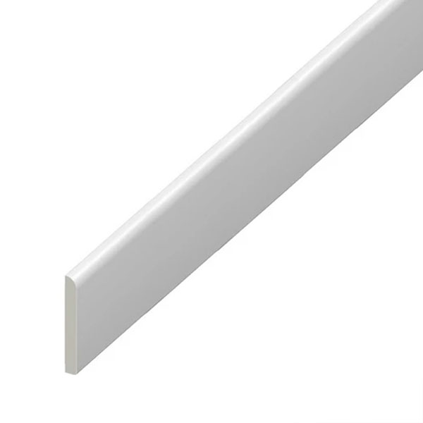 95mm UPVC Skirting Board Architrave Trim Flat Design