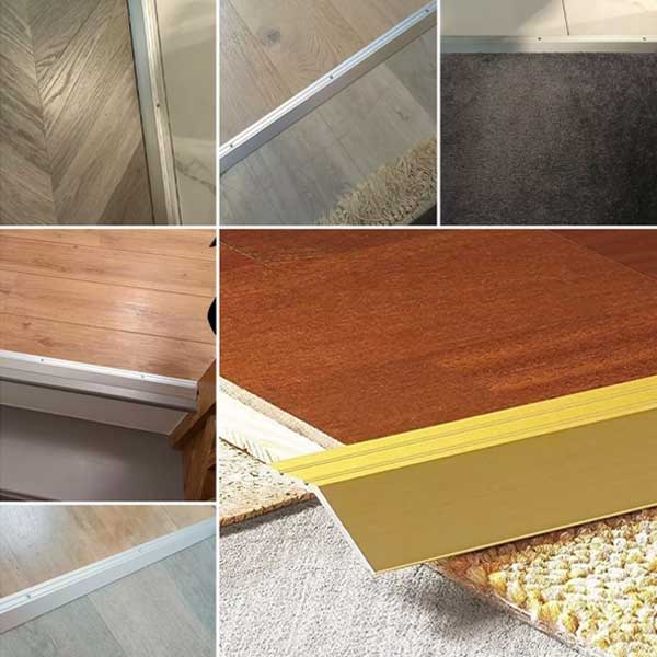 Aluminium Door Trim 45mm x 16mm For Laminate & Protect Floors at Different Levels