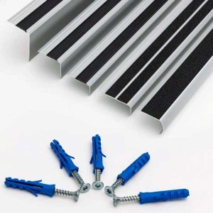 1m Aluminium Stair Nosing Anti-Slip Step Edge Guard