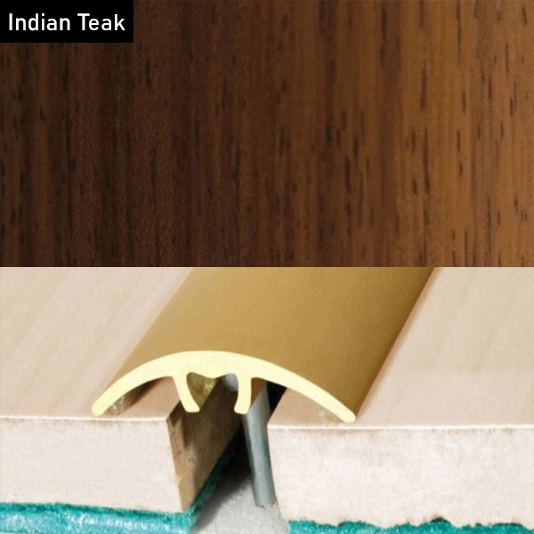 Aluminium Wood Effect Door Threshold for Connecting Wooden, Laminate, Carpet, Vinly Floors