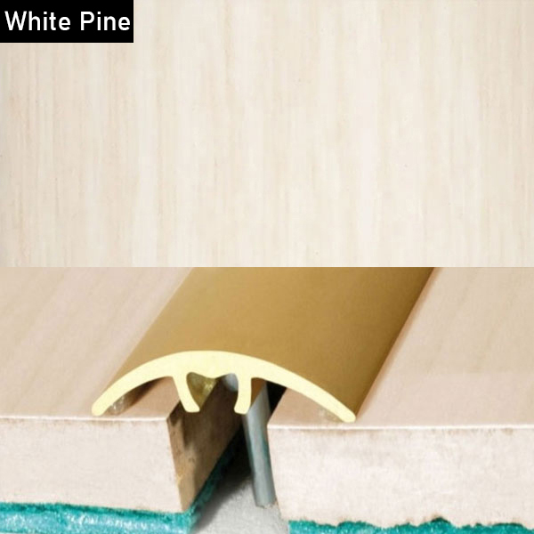 Aluminium Wood Effect Door Threshold for Connecting Wooden, Laminate, Carpet, Vinly Floors