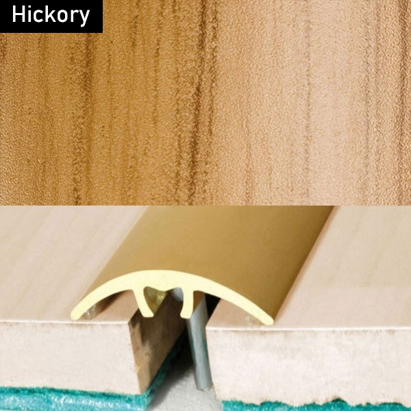 Aluminium Wood Effect Door Threshold for Connecting Wooden, Laminate, Carpet, Vinly Floors
