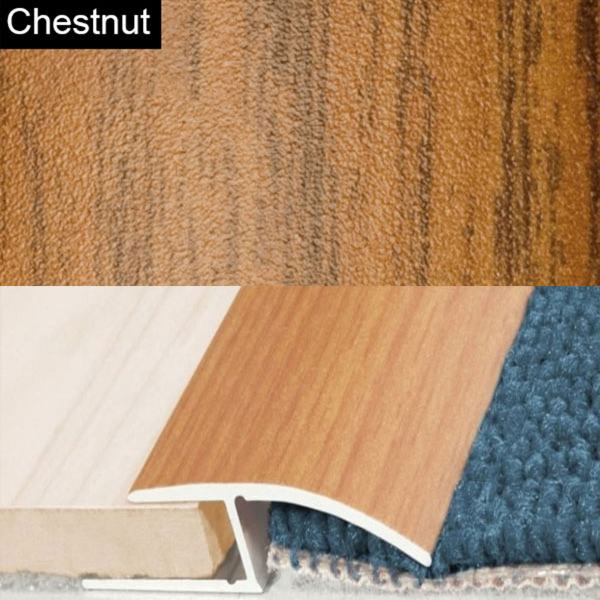Aluminium Wood Effect Screw Fix Door Threshold