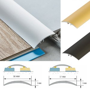 Self-Adhesive Anodized Aluminium Door Edge Trim for Floor Bars and Thresholds