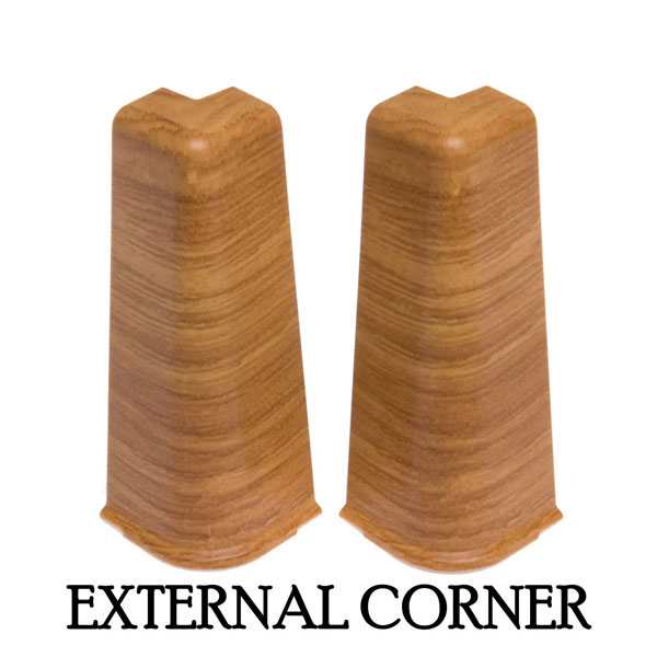 Ash Baltimore PVC Skirting Board & Accessories with Flexible Edges and Cable Cover
