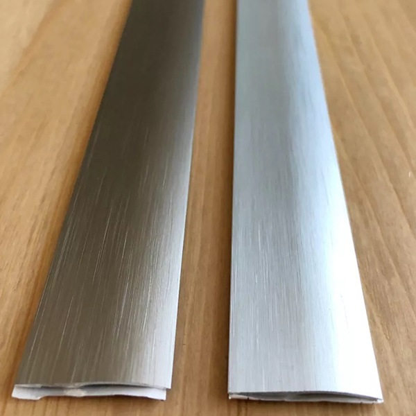 Brushed Aluminium 26mm Wide Threshold Ramp Door Floor Bar Edge Trim