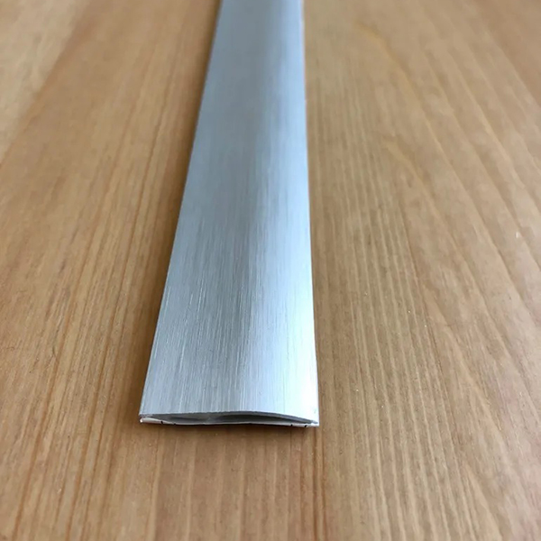 Brushed Aluminium 26mm Wide Threshold Ramp Door Floor Bar Edge Trim